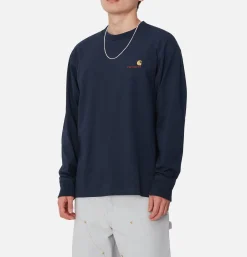 American Tee Ls Air Force Blue