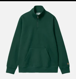 Chase Neck Zip Sweat Discovery Green