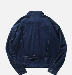 Corduroy Collar Jacket Denim