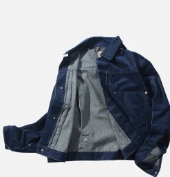 Corduroy Collar Jacket Denim