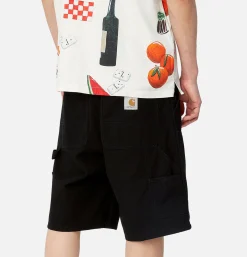 Double Knee Short Noir