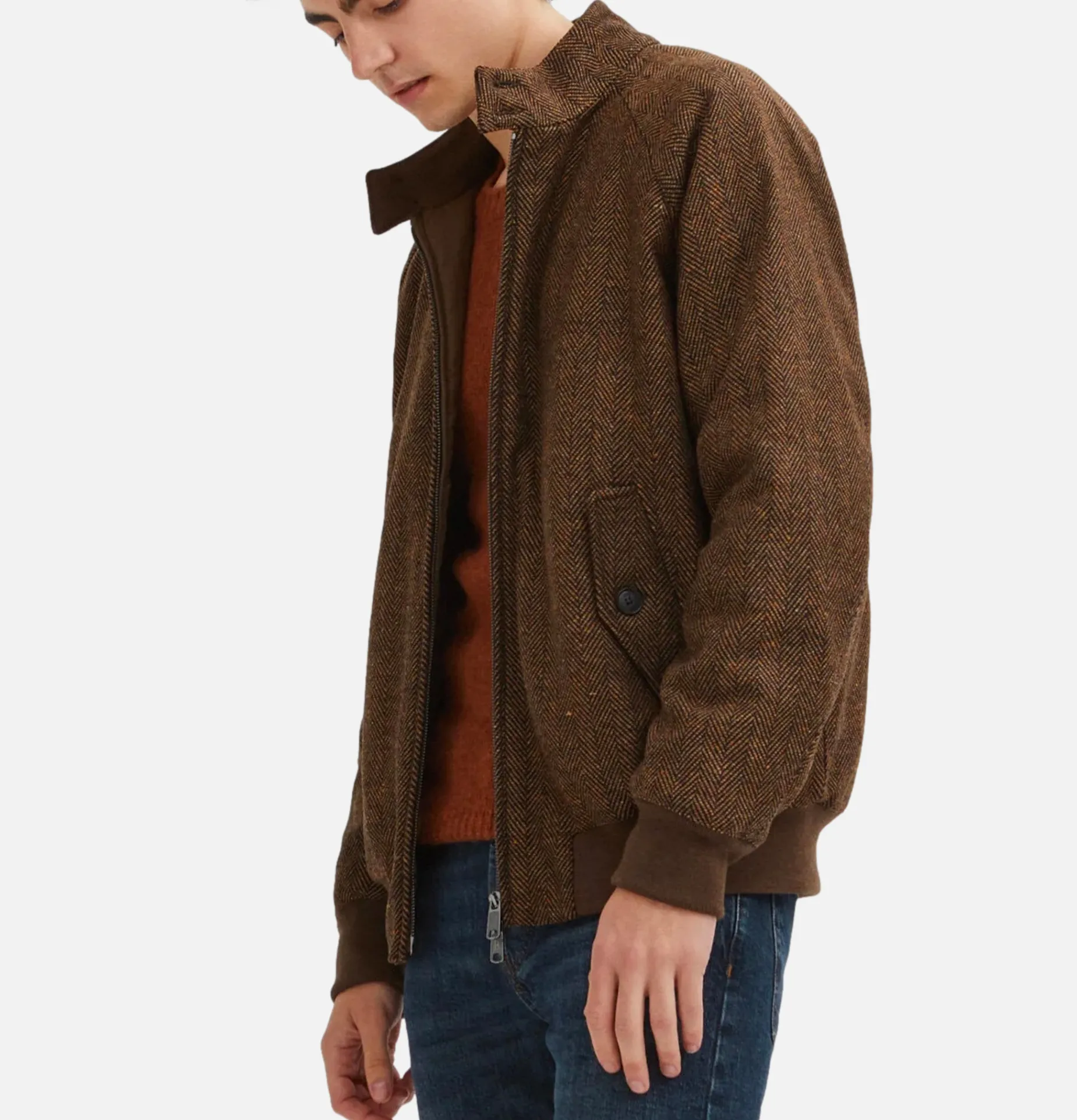 G9 Herringbone Wool Bark