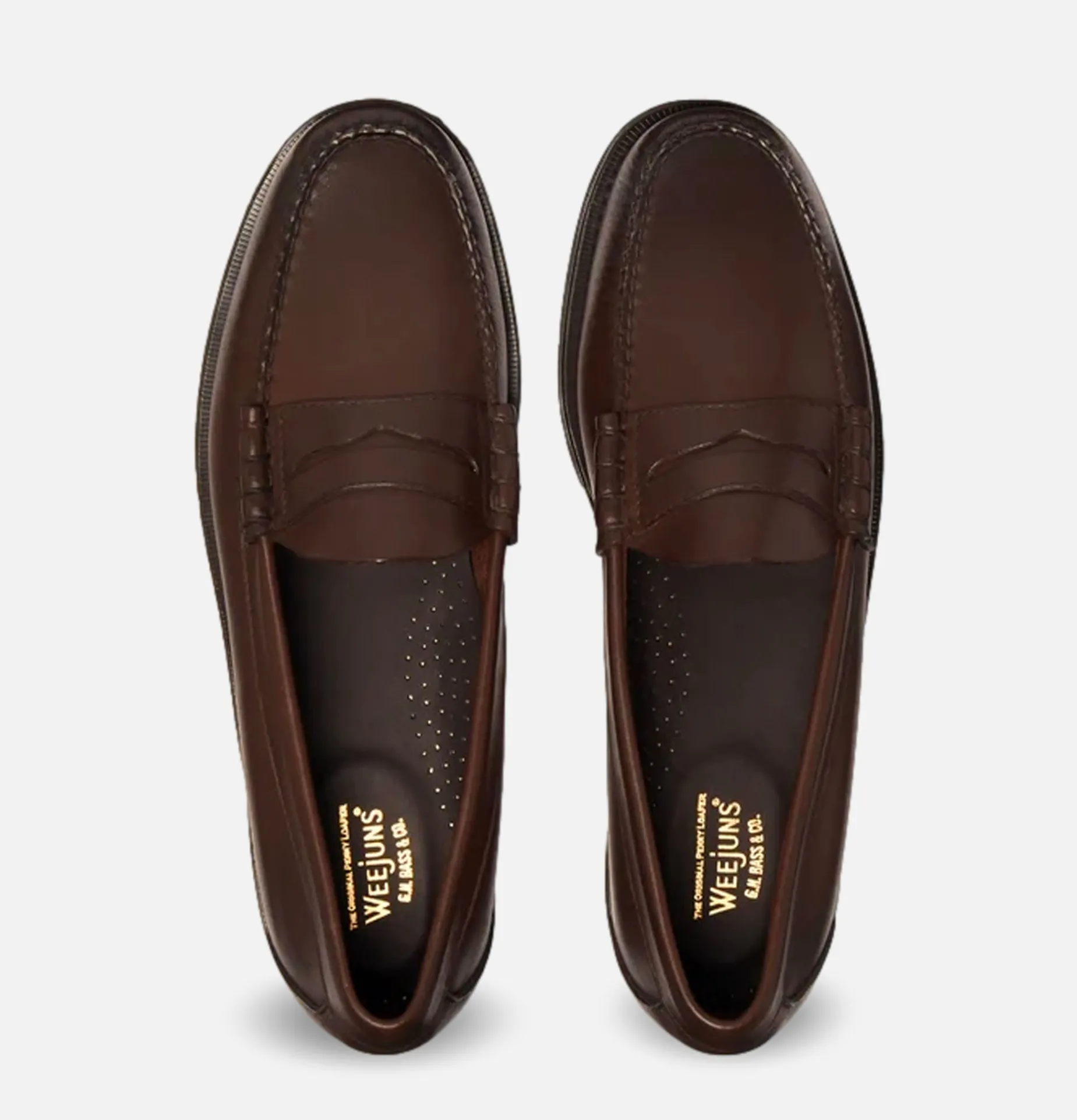 Larson Penny Loafers Soft Chocolate Leather