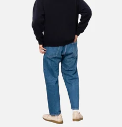 Loose Ankle Denim Used Blue