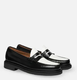 Moccassin Weejun Step Larson Black White