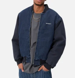 Paxon Bomber Navy Stone Washed