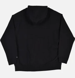 Recycled Cotton Zipup Hoodie Black