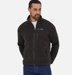 Retro Pile Jacket Black