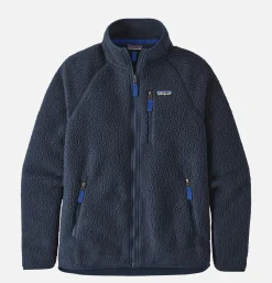 Retro Pile Jacket New Navy