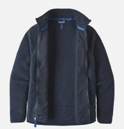 Retro Pile Jacket New Navy