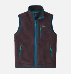 Retro Pile Vest Obsidian Plum
