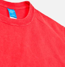 Vintage Dye Crew Tee Red