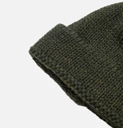 Watch Cap Beanie Wool Olive