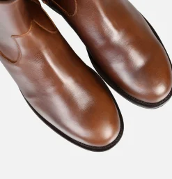 Zip Boots Full Brown